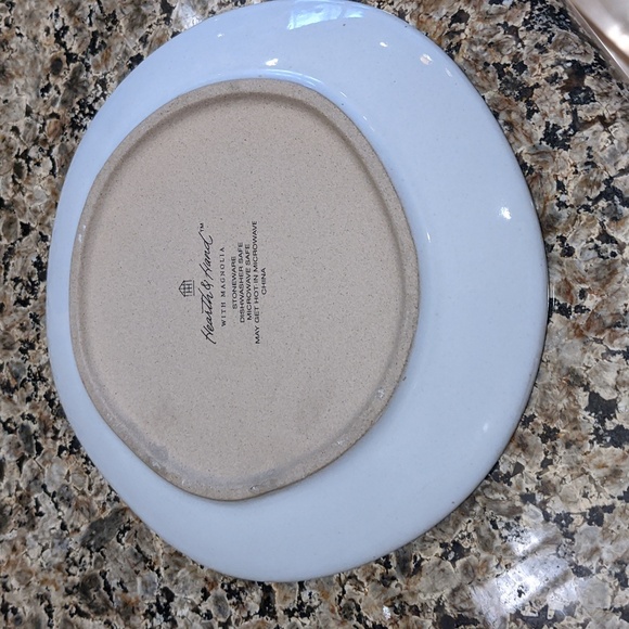 Hearth & Hand Minimalist Dinnerware Appetizer Plate with 'Gather' Text - Picture 2 of 2